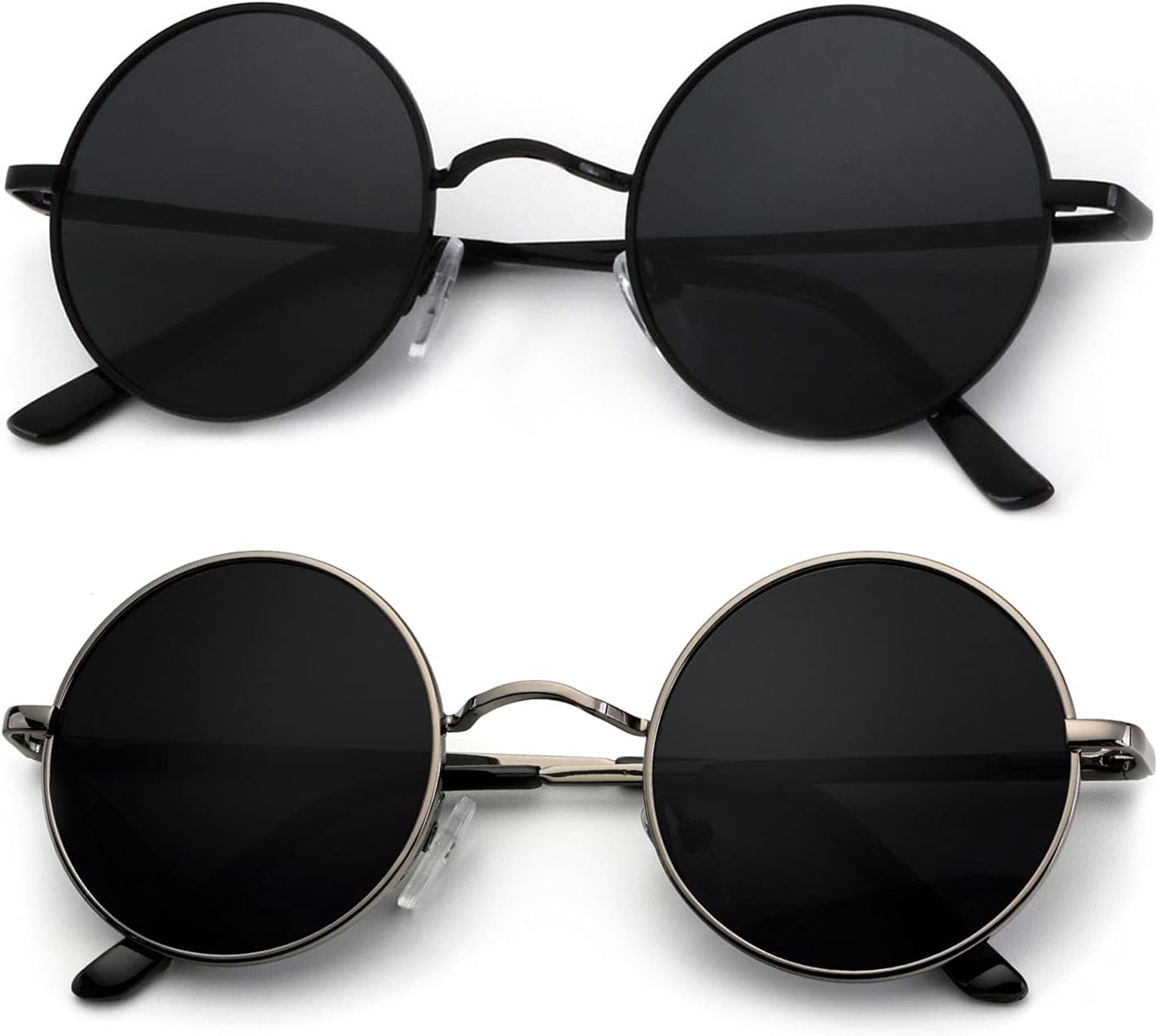 Круглые поляризованные солнцезащитные очки KALIYADI для мужчин и женщин в стиле ретро с металлическим ремешком и эффектом хиппи, защита от УФ-излучения, B17-black Frame Black Lens + Gunmetal Frame Black Lens
Круглые поляризованные солнцезащитные очки KALIYADI для мужчин и женщин в стиле ретро с металлическим ремешком и эффектом хиппи, защита от УФ-излучения, B17-black Frame Black Lens + Gunmetal Frame Black Lens