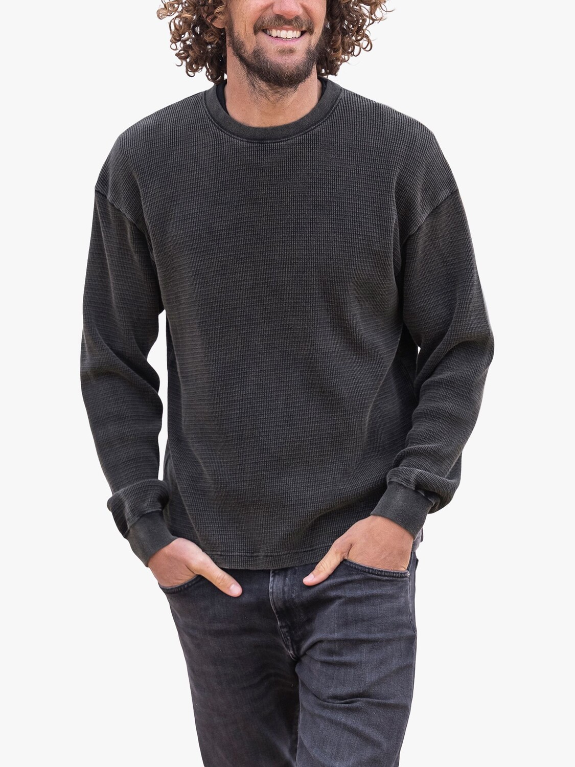 Джемпер вафельной вязки Celtic & Co., мытый черный
Джемпер вафельной вязки Celtic & Co., мытый черный