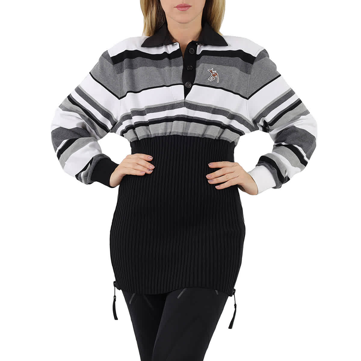 Burberry Длинный рукав Поло из хлопка в полоску, серый
Burberry Длинный рукав Поло из хлопка в полоску, серый