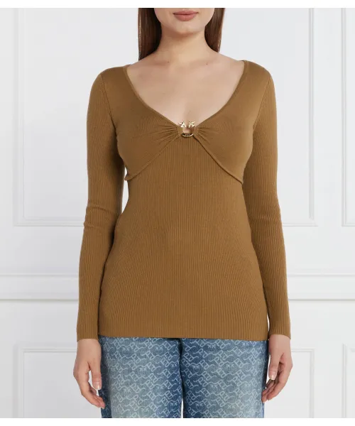Свитер Regular fit Pinko, коричневый
Свитер Regular fit Pinko, коричневый