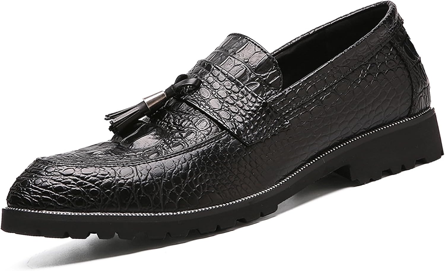 Мужские лоферы с узором и кисточками, модные удобные слипоны, повседневные туфли-слиперы, классические кожаные свадебные и нарядные туфли Optigard, черный
Мужские лоферы с узором и кисточками, модные удобные слипоны, повседневные туфли-слиперы, классические кожаные свадебные и нарядные туфли Optigard, черный