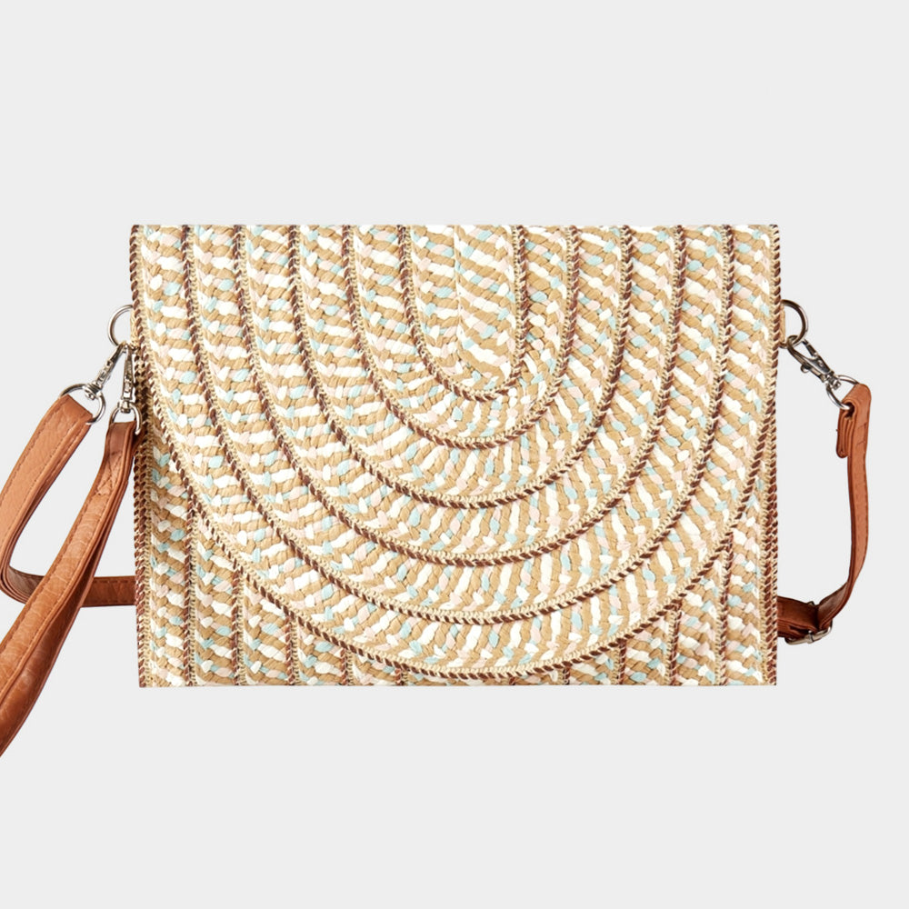 Разноцветная соломенная сумка клатч через плечо FASHNZFAB, Taupe
Разноцветная соломенная сумка клатч через плечо FASHNZFAB, Taupe