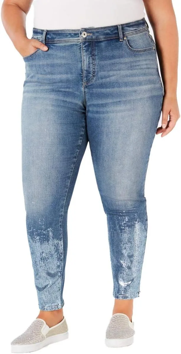 I-N-C Женские джинсы Skinny Fit с фольгированной отделкой International Concepts
I-N-C Женские джинсы Skinny Fit с фольгированной отделкой International Concepts