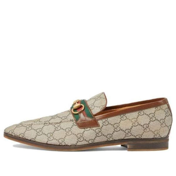 Кроссовки loafer with horsebit 'beige' Gucci, бежевый 
Кроссовки loafer with horsebit 'beige' Gucci, бежевый