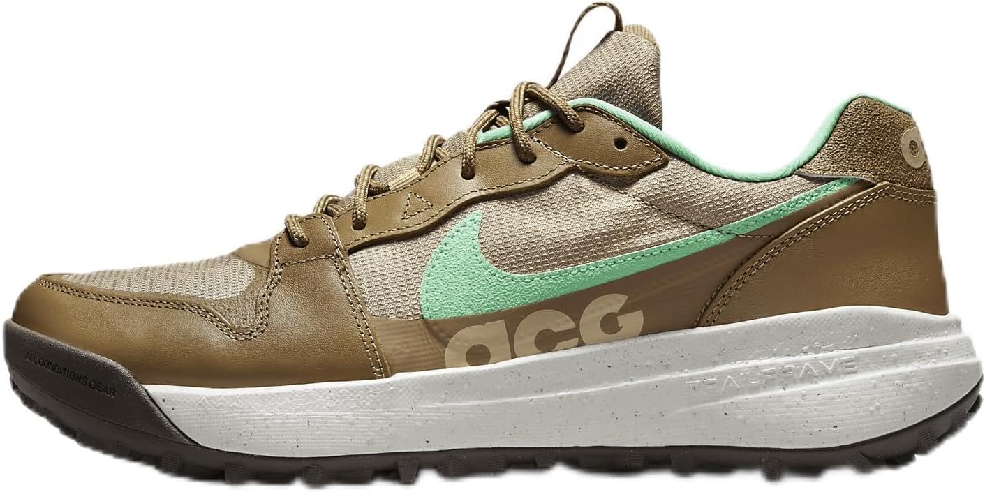 Мужские кроссовки Nike ACG Lowcate для пешего туризма, Limestone/Dark Driftwood/Sail/Green Glow
Мужские кроссовки Nike ACG Lowcate для пешего туризма, Limestone/Dark Driftwood/Sail/Green Glow