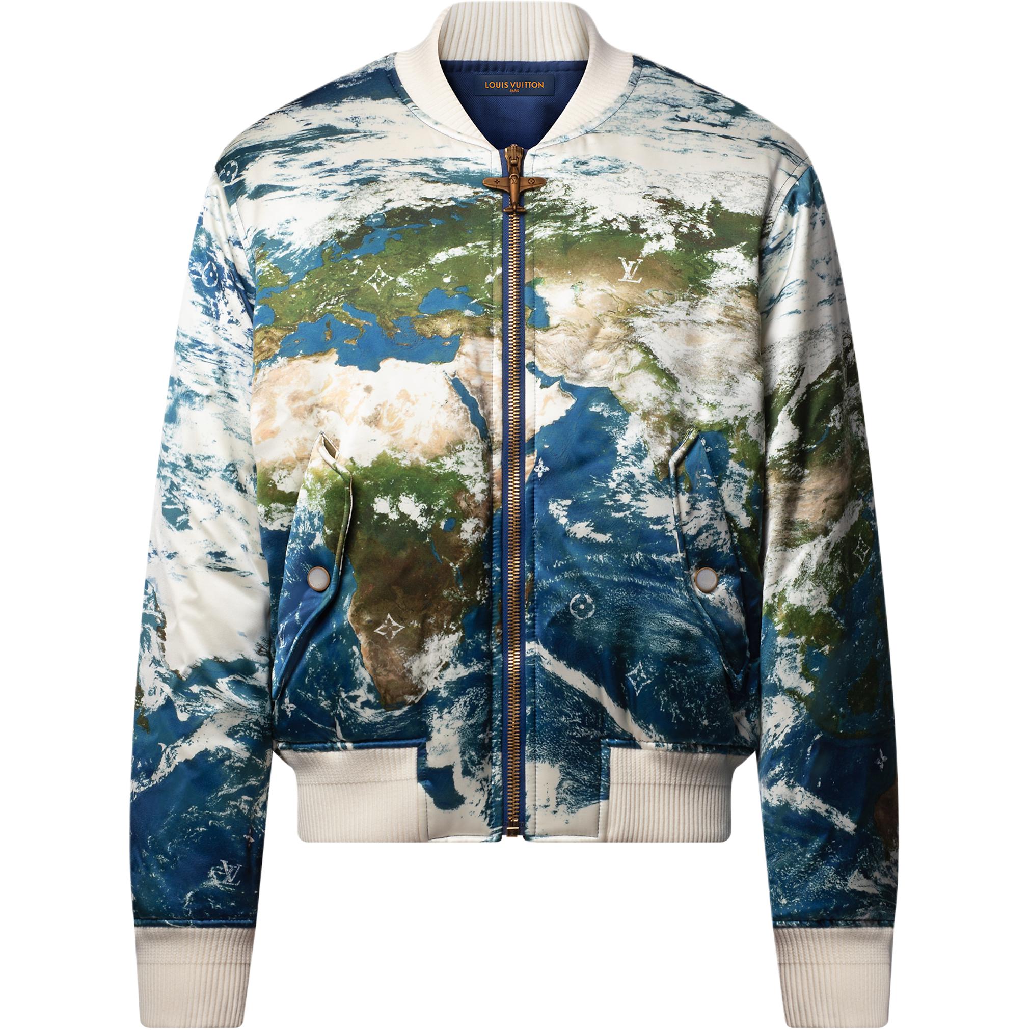 LOUIS VUITTON Льняной бомбер с принтом, Multicolor 
LOUIS VUITTON Льняной бомбер с принтом, Multicolor