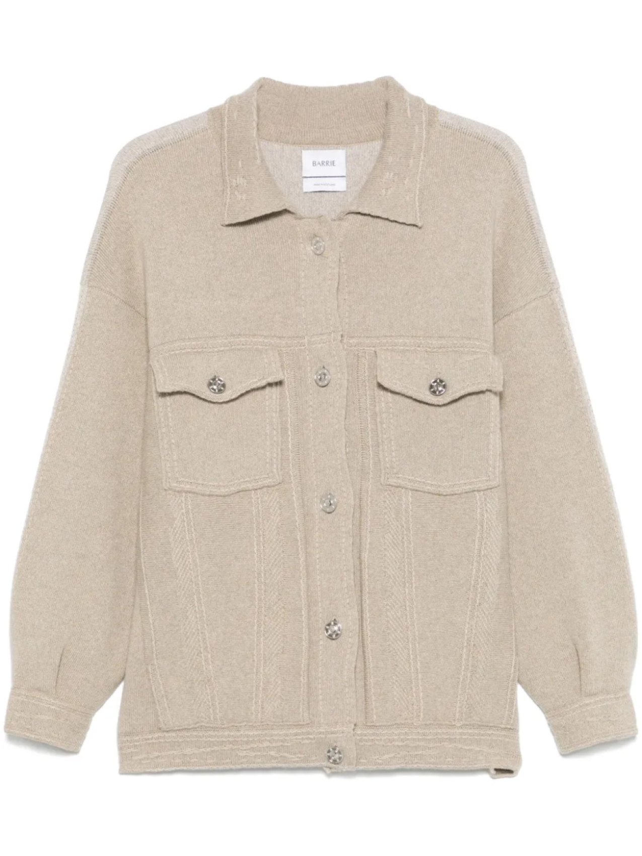 Barrie кардиган со вставками, нейтральный
Barrie кардиган со вставками, нейтральный