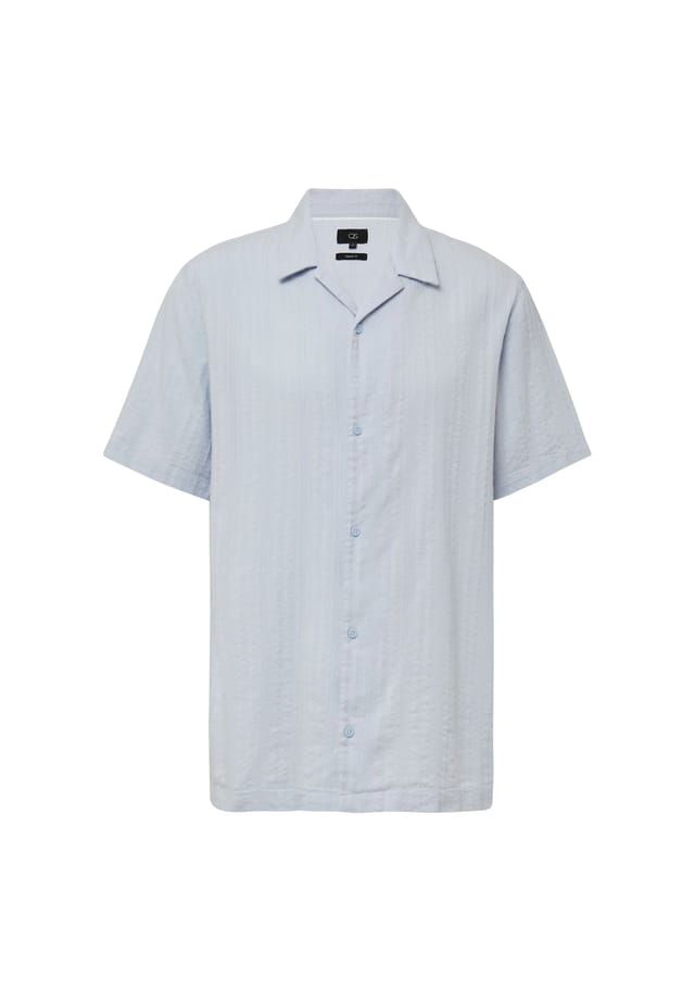 Повседневная рубашка обычного кроя с коротким рукавом и воротником-лацканами Qs, синий
Повседневная рубашка обычного кроя с коротким рукавом и воротником-лацканами Qs, синий