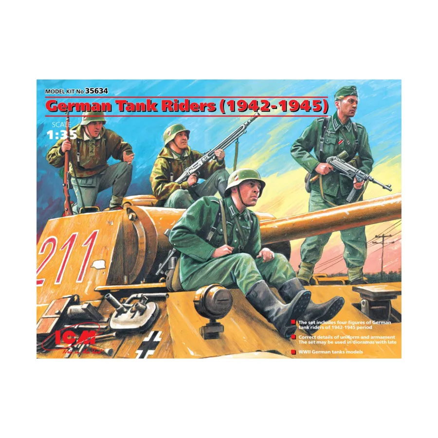 Немецкие танкисты (1942-1945), Military Models 1/35 Scale (ICM)
Немецкие танкисты (1942-1945), Military Models 1/35 Scale (ICM)