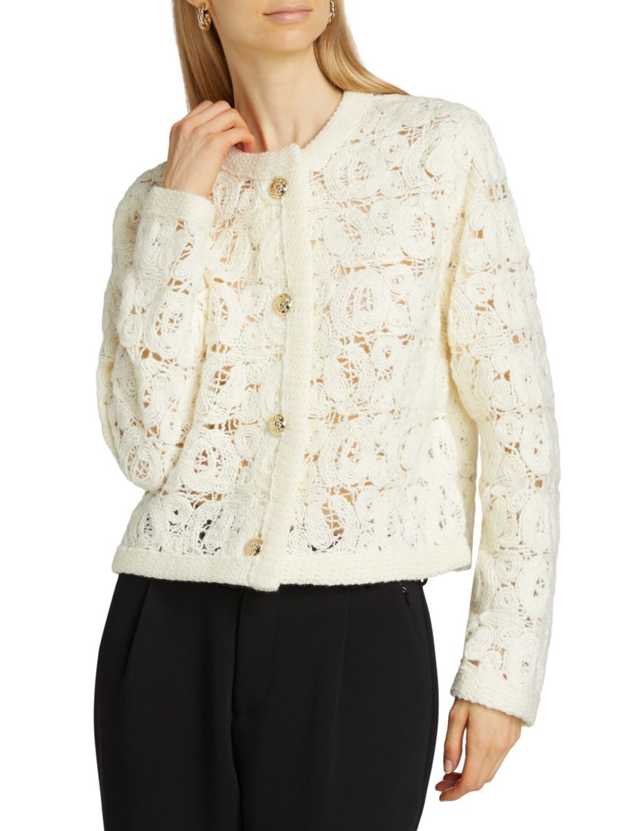 Кардиган Cece из смесовой шерсти Kobi Halperin, слоновая кость
Кардиган Cece из смесовой шерсти Kobi Halperin, слоновая кость