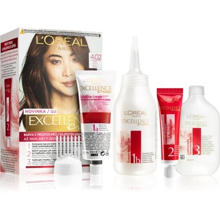 L'Oréal Paris Excellence Creme Краска для волос с тройной защитой 402 Tempting Brown Brown 48мл
L'Oréal Paris Excellence Creme Краска для волос с тройной защитой 402 Tempting Brown Brown 48мл