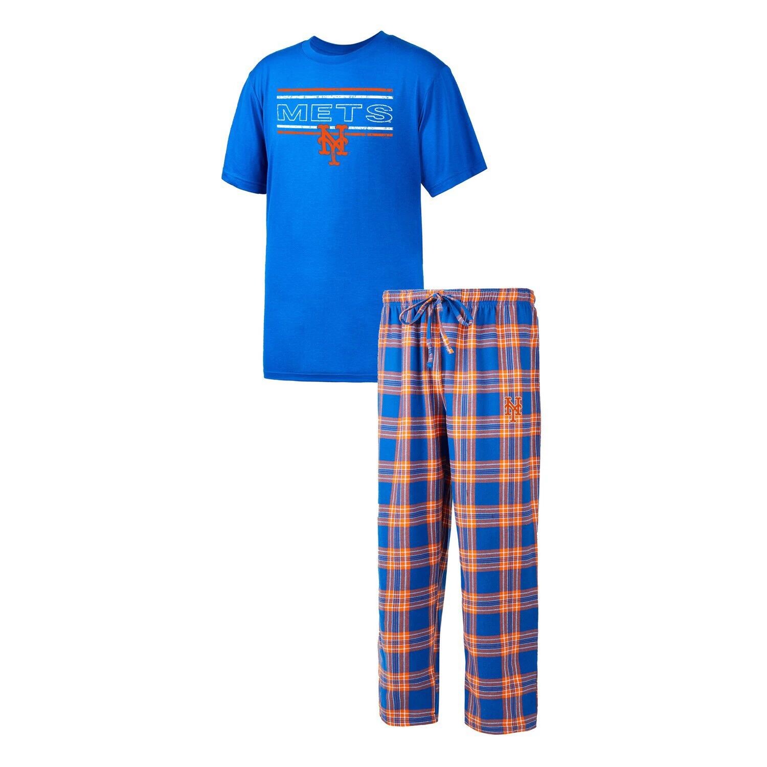 Мужской комплект для сна из футболки и брюк с надписью Concepts Sport Royal/оранжевый New York Mets Badge
Мужской комплект для сна из футболки и брюк с надписью Concepts Sport Royal/оранжевый New York Mets Badge