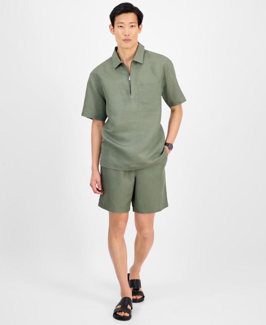 Мужские льняные шорты на резинке Alfani, Dusty Olive
Мужские льняные шорты на резинке Alfani, Dusty Olive