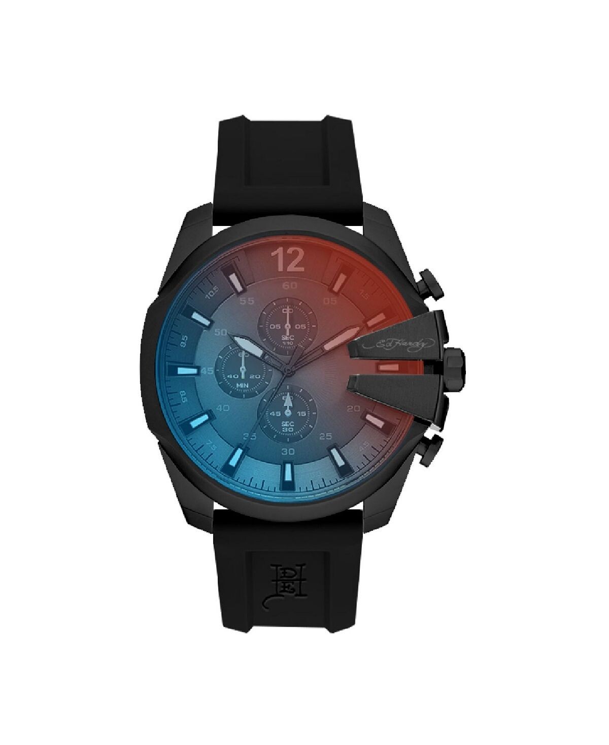 Мужские часы с черным силиконовым ремешком 53 мм Ed Hardy
Мужские часы с черным силиконовым ремешком 53 мм Ed Hardy