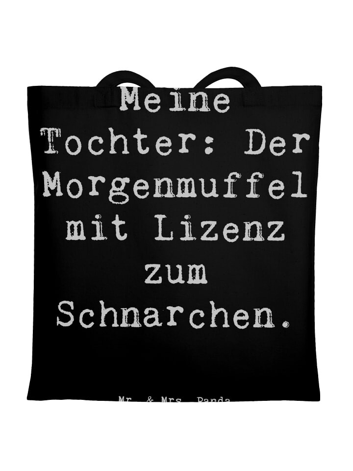 Сумка для переноски Mr & Mrs Panda Tochter Morgenmuffel, черный
Сумка для переноски Mr & Mrs Panda Tochter Morgenmuffel, черный
