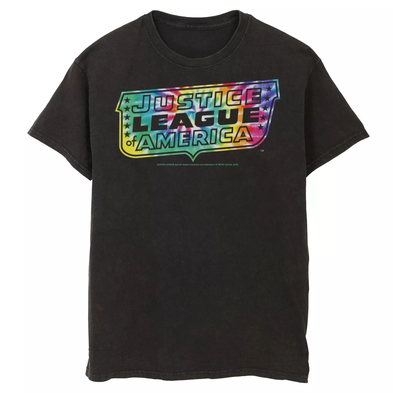 Мужская футболка с логотипом «Лига справедливости тай-дай», Черная DC Comics, черный
Мужская футболка с логотипом «Лига справедливости тай-дай», Черная DC Comics, черный