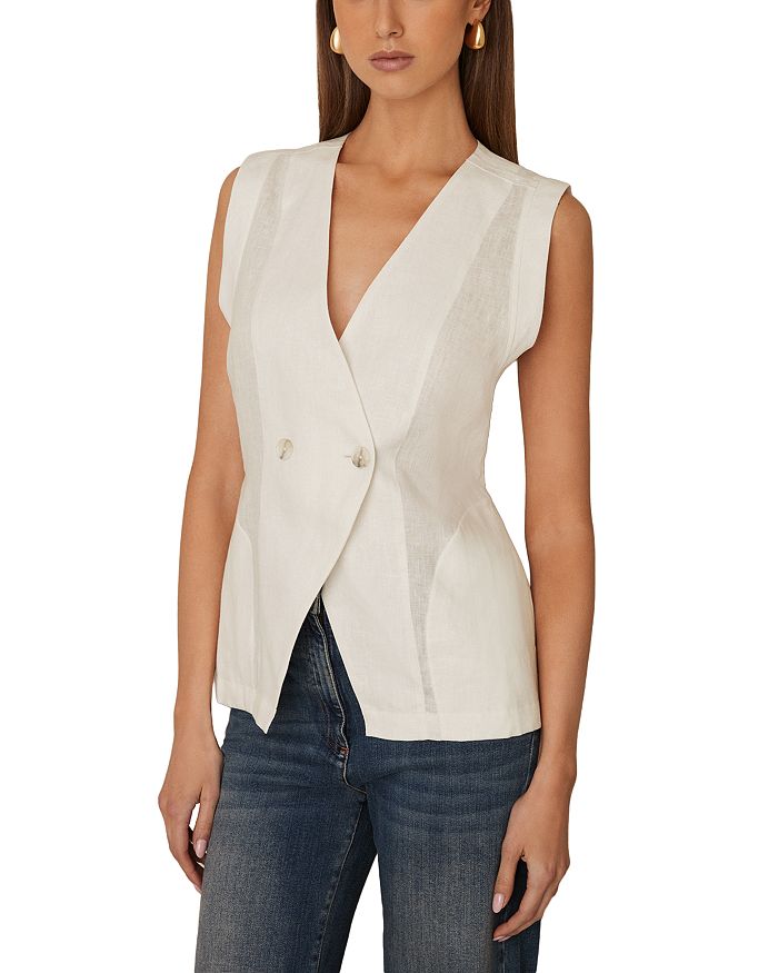 Утеплённый жилет Whitney из льна REISS, слоновая кость/кремовый
Утеплённый жилет Whitney из льна REISS, слоновая кость/кремовый