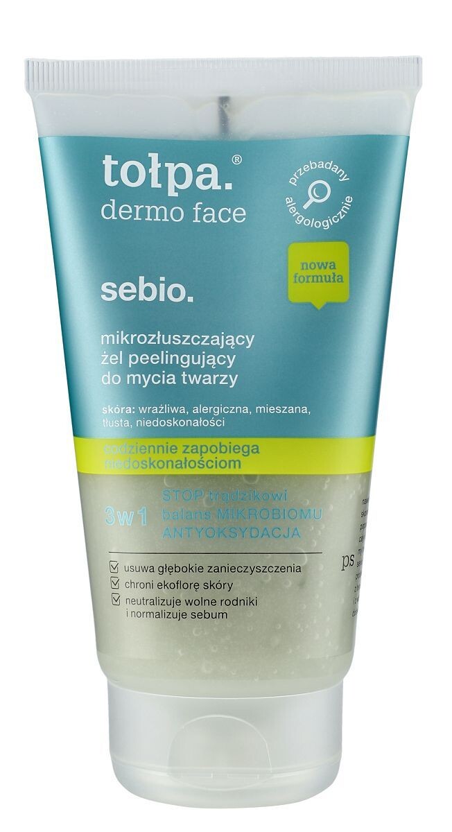 Tołpa Sebio пилинг гель, 150 ml
Tołpa Sebio пилинг гель, 150 ml