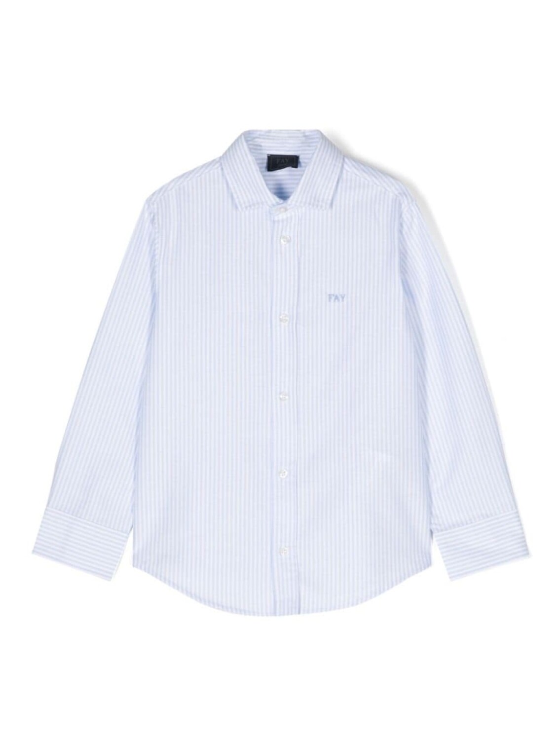 Fay Kids рубашка с вышитым логотипом, синий 
Fay Kids рубашка с вышитым логотипом, синий