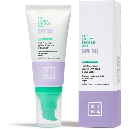 3INA Makeup The Every Single Day Солнцезащитный увлажняющий крем для лица с гиалуроновой кислотой SPF50, 50 мл
3INA Makeup The Every Single Day Солнцезащитный увлажняющий крем для лица с гиалуроновой кислотой SPF50, 50 мл