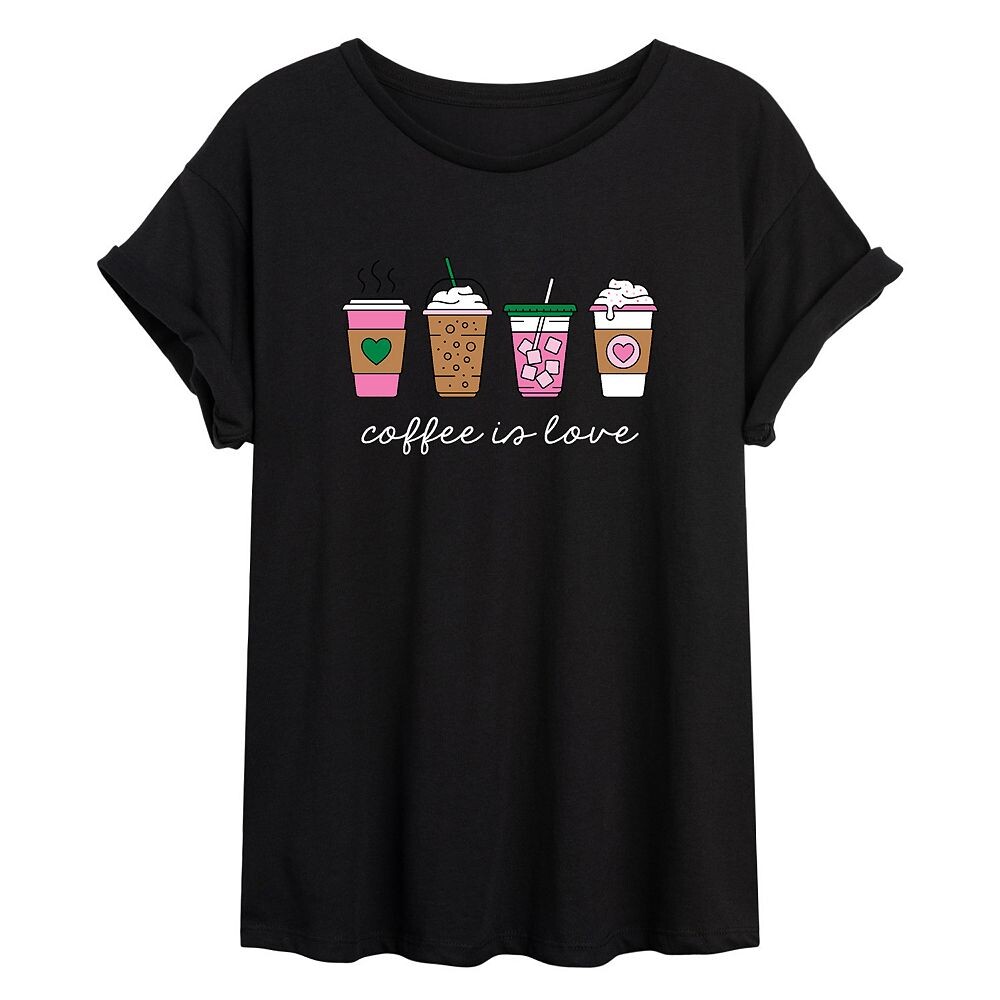 Летящая футболка Juniors' Coffee Is Love Licensed Character, черный
Летящая футболка Juniors' Coffee Is Love Licensed Character, черный