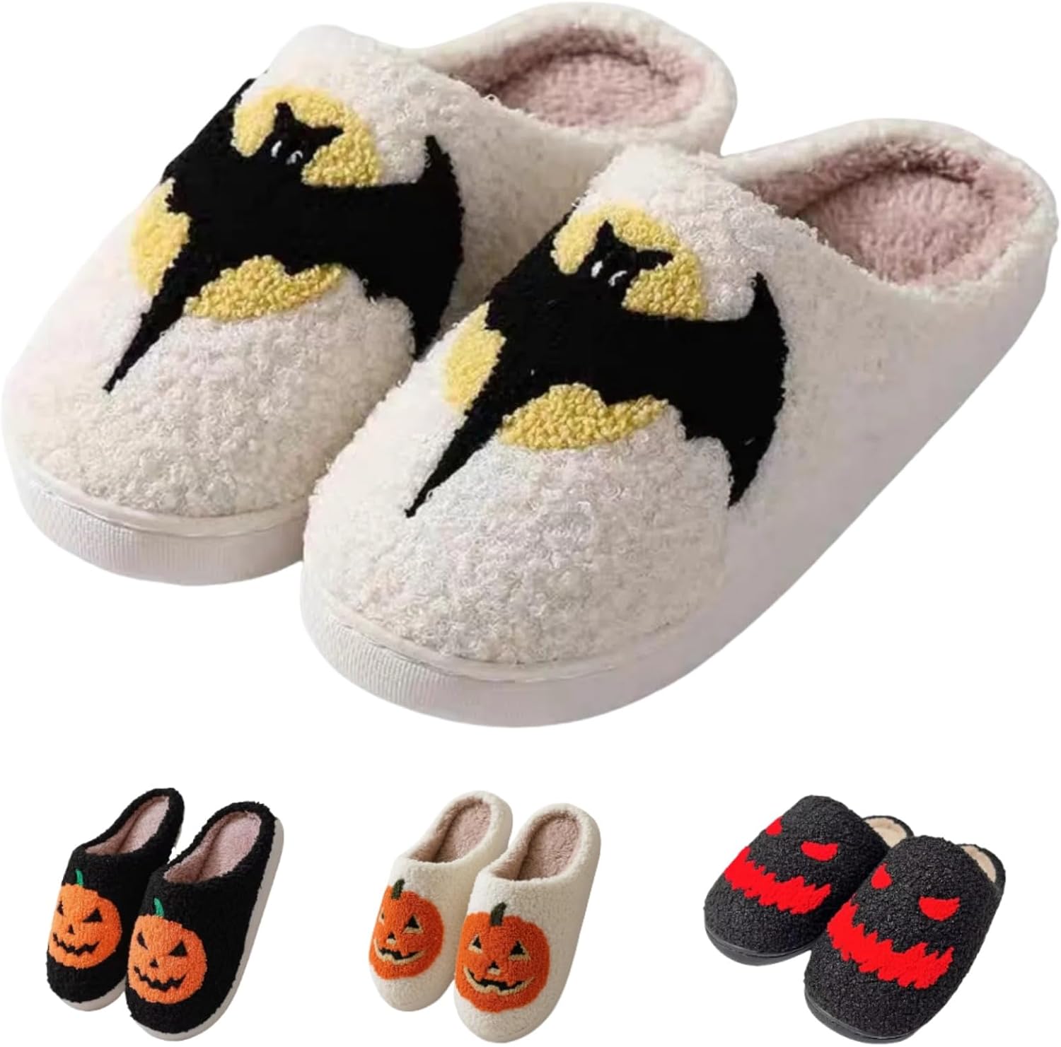 Тапочки Lacknick из хлопка с Хэллоуинской тематикой для дома, теплые зимние, противоскользящие, забавные, с мягким пуговым дизайном, подарок для пары, Bat
Тапочки Lacknick из хлопка с Хэллоуинской тематикой для дома, теплые зимние, противоскользящие, забавные, с мягким пуговым дизайном, подарок для пары, Bat