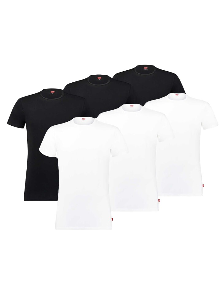 Футболка Levi´s 6er Pack, белый/черный
Футболка Levi´s 6er Pack, белый/черный
