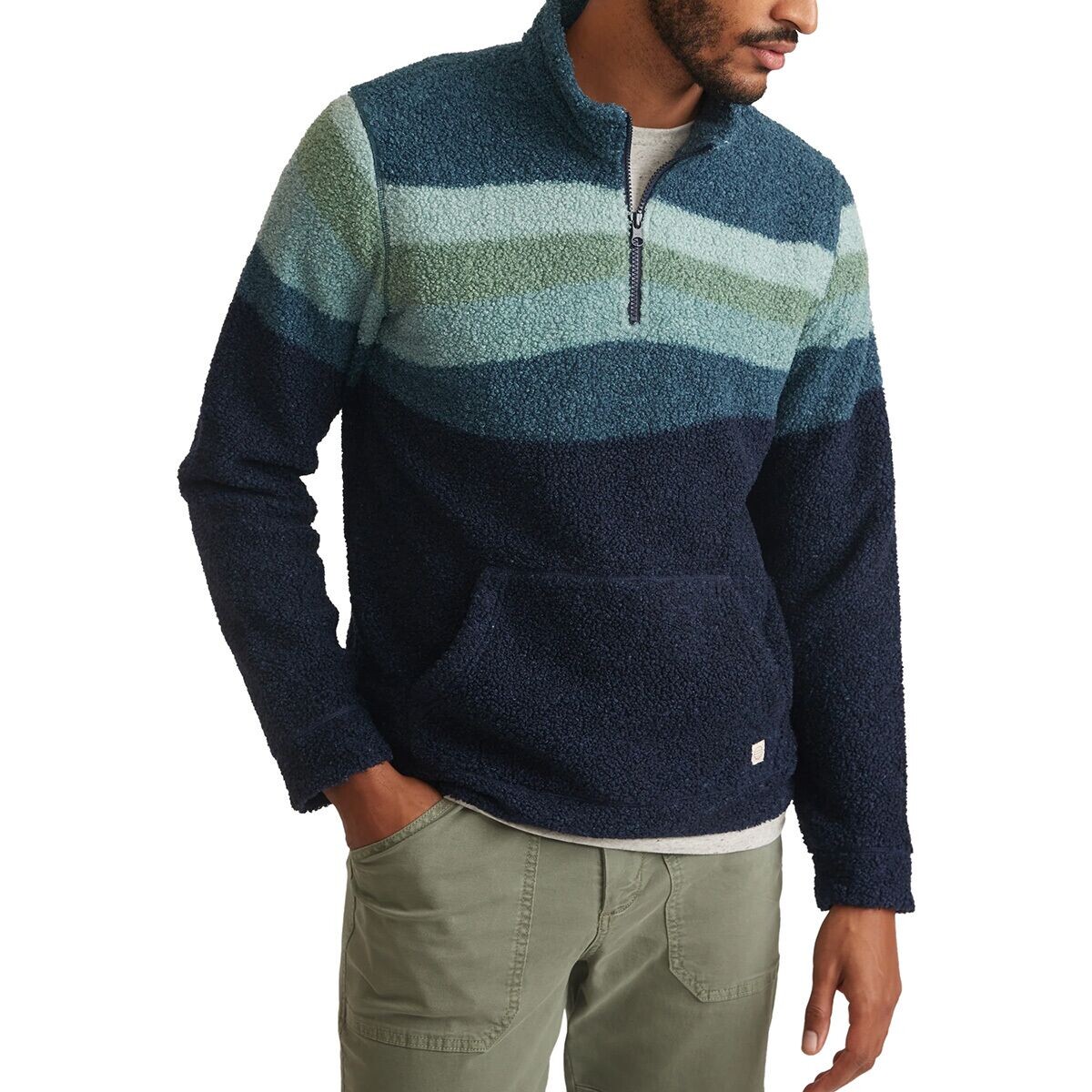 Флисовая куртка scenic sherpa с молнией до половины Marine Layer, синий
Флисовая куртка scenic sherpa с молнией до половины Marine Layer, синий