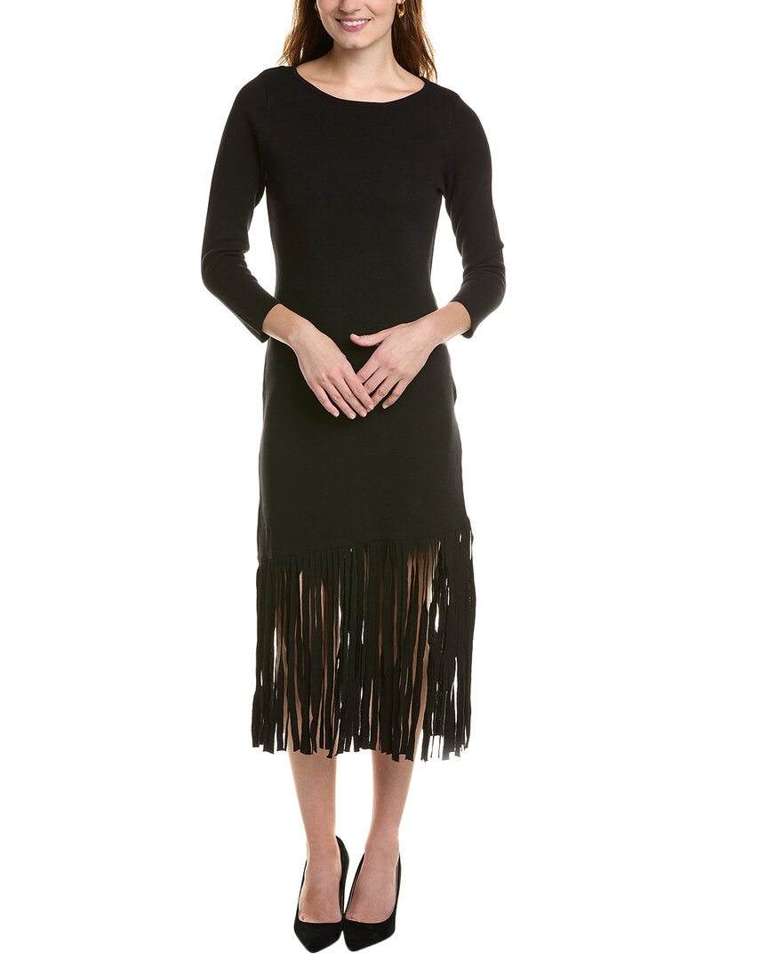 Платье Anne Klein с вырезом-лодочкой, черный 
Платье Anne Klein с вырезом-лодочкой, черный