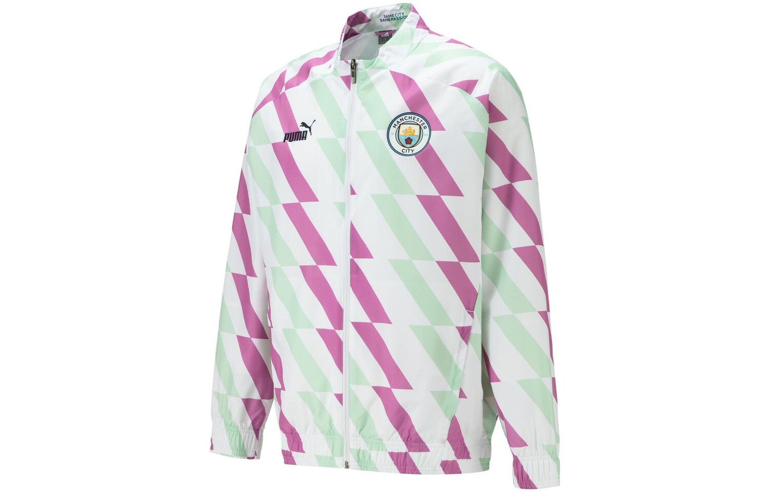 Куртка Manchester City мужская, цвет белый-нежно-зеленый-фуксия розовый Puma, белый/зеленый/розовый
Куртка Manchester City мужская, цвет белый-нежно-зеленый-фуксия розовый Puma, белый/зеленый/розовый
