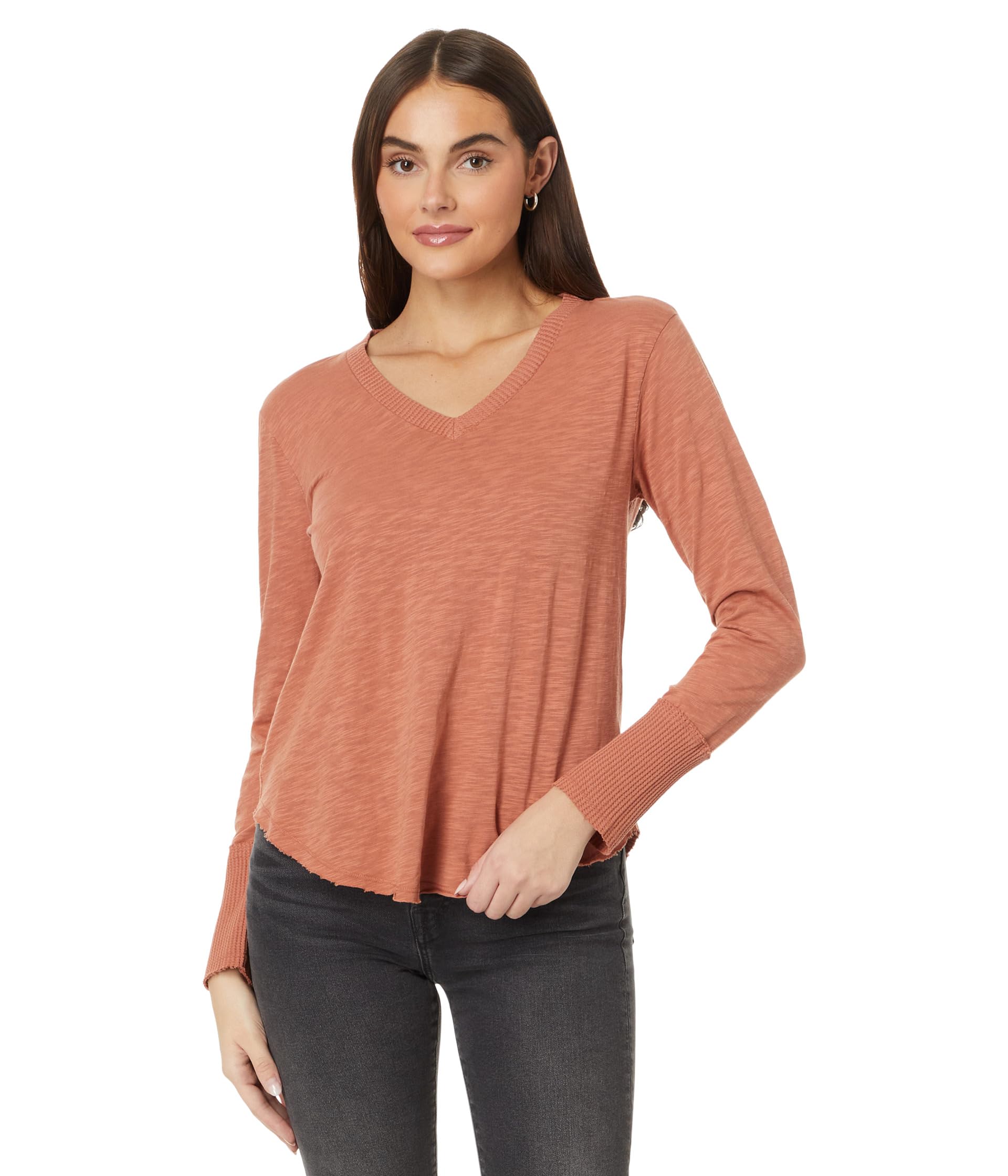 Топ Mod-o-doc Long Sleeve Waffle Mix V-Neck Top, Redwood
Топ Mod-o-doc Long Sleeve Waffle Mix V-Neck Top, Redwood