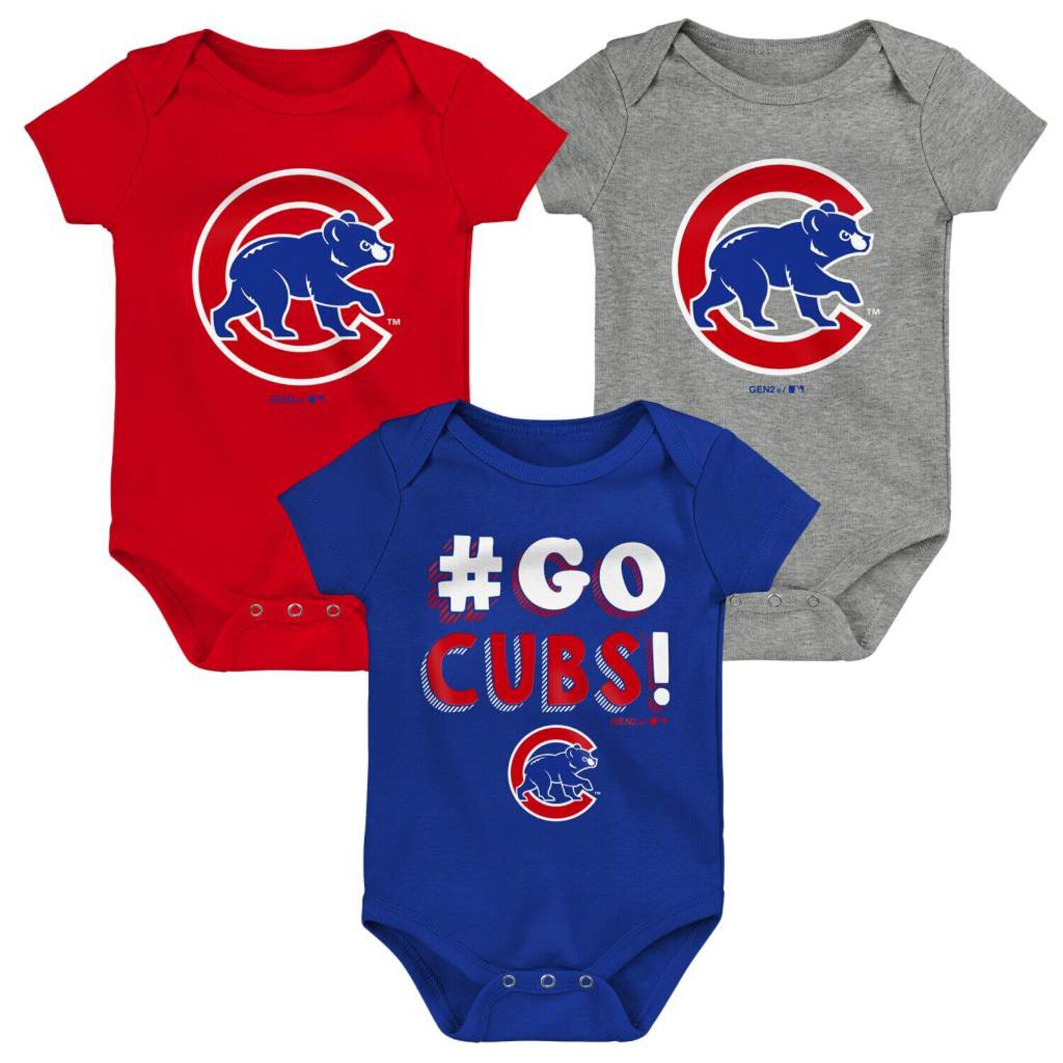 Набор из трех боди Infant Royal/красный/серый Chicago Cubs Born To Win Outerstuff
Набор из трех боди Infant Royal/красный/серый Chicago Cubs Born To Win Outerstuff