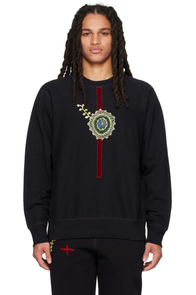 Свитшот с аппликацией Bentgablenits, черный
Свитшот с аппликацией Bentgablenits, черный