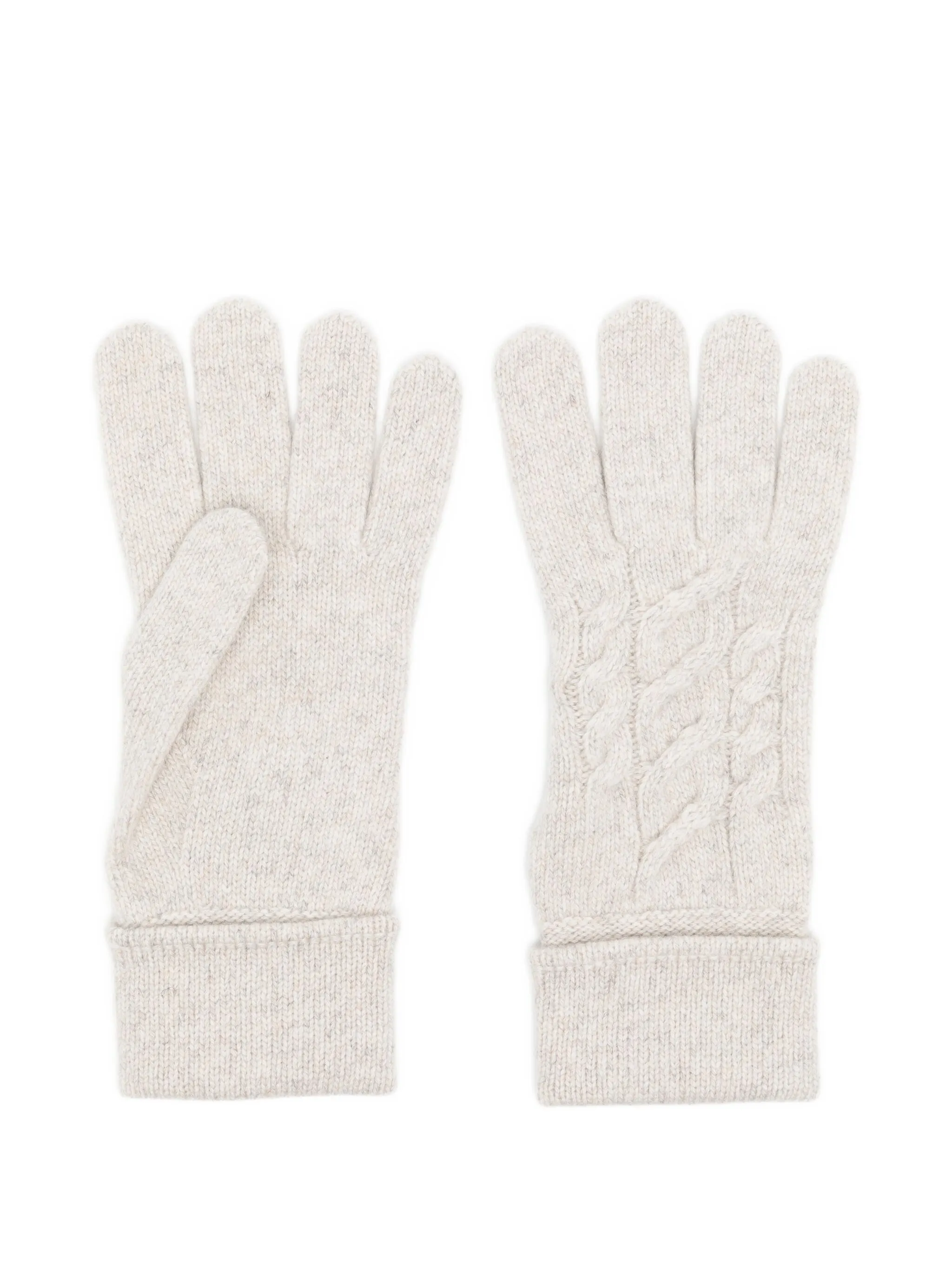 Кашемировые перчатки фактурной вязки N.Peal, серый
Кашемировые перчатки фактурной вязки N.Peal, серый