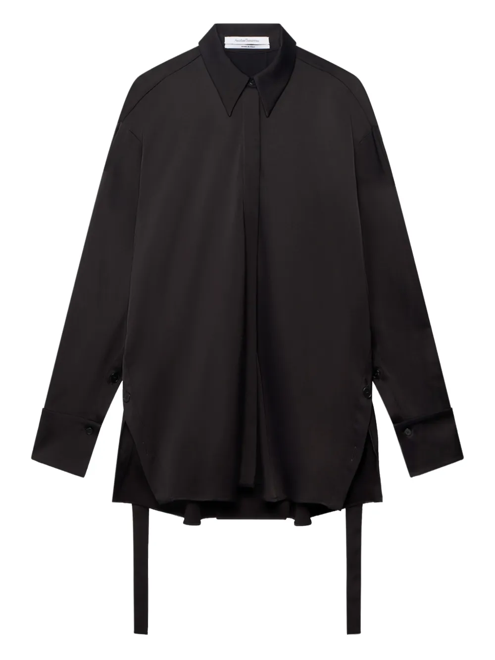 Рубашка с пуговицами Another Tomorrow, черный
Рубашка с пуговицами Another Tomorrow, черный