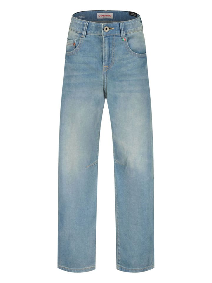 Джинсы - комфортного кроя - светло-голубого цвета Vingino
Джинсы - комфортного кроя - светло-голубого цвета Vingino