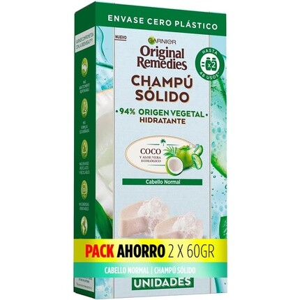 Garnier Original Remedies Твердый шампунь с кокосом для нормальных и прямых волос, 60 г — упаковка из 2 шт.
Garnier Original Remedies Твердый шампунь с кокосом для нормальных и прямых волос, 60 г — упаковка из 2 шт.