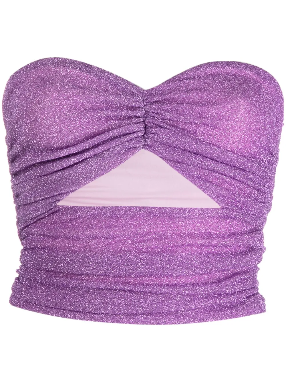 Укороченный топ с люрексом Amen, фиолетовый
Укороченный топ с люрексом Amen, фиолетовый