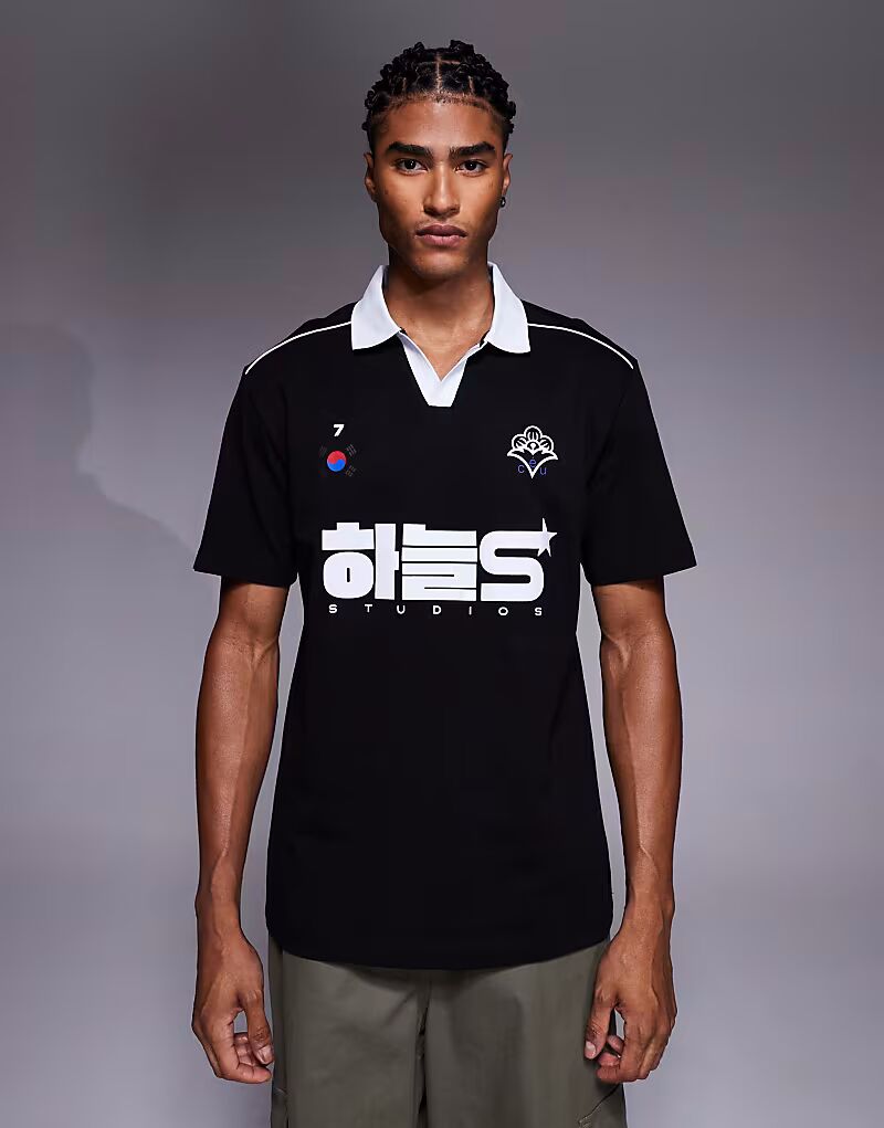 Свободное поло с окантовкой и спортивной графикой черного цвета Asos Design, Черный, Свободное поло с окантовкой и спортивной графикой черного цвета Asos Design
Свободное поло с окантовкой и спортивной графикой черного цвета Asos Design, Черный, Свободное поло с окантовкой и спортивной графикой черного цвета Asos Design