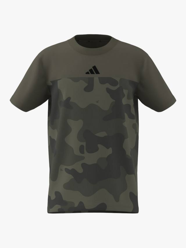 Детская хлопковая футболка Camo из сезонной коллекции Essentials adidas, Olive/Black
Детская хлопковая футболка Camo из сезонной коллекции Essentials adidas, Olive/Black