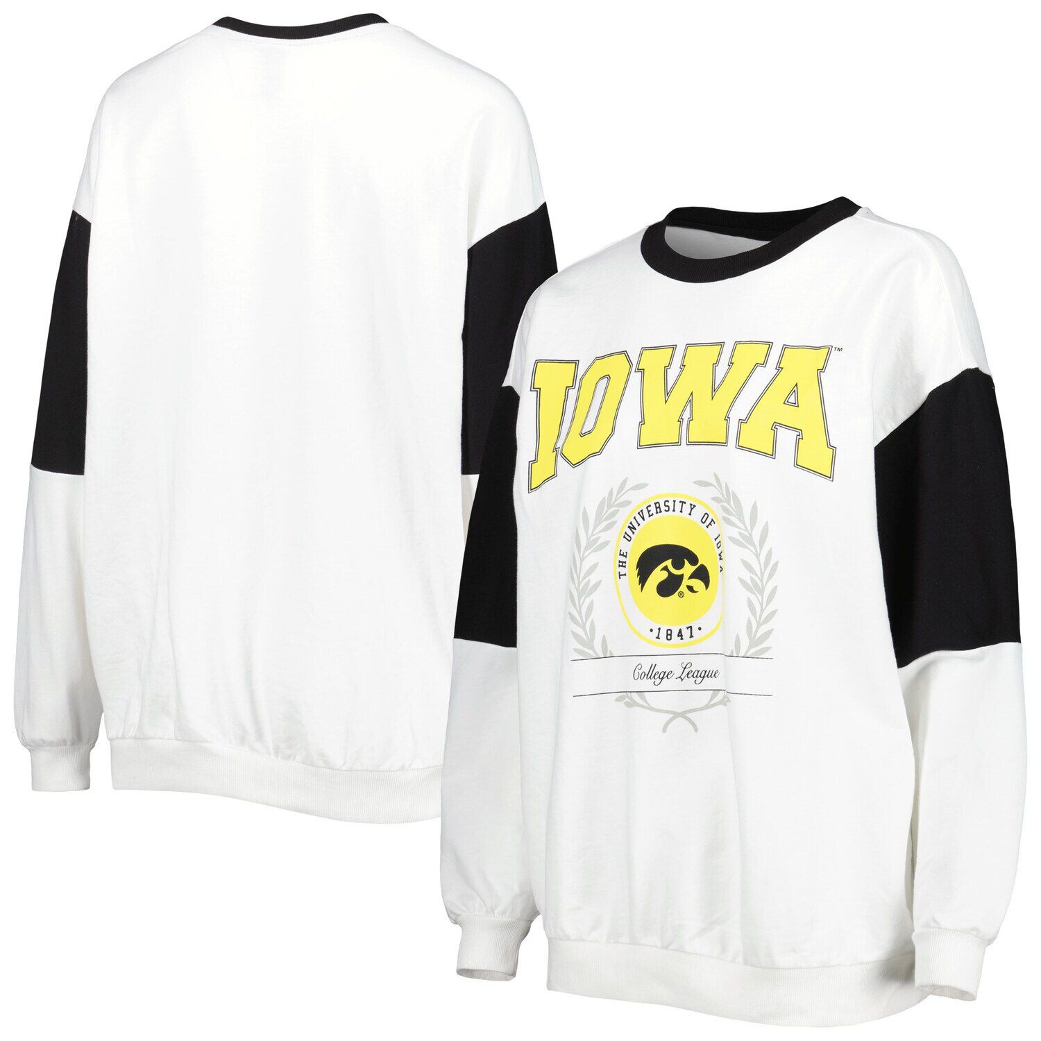Женский пуловер Gameday Couture White Iowa Hawkeyes It's A Vibe, пуловер «летучая мышь»
Женский пуловер Gameday Couture White Iowa Hawkeyes It's A Vibe, пуловер «летучая мышь»