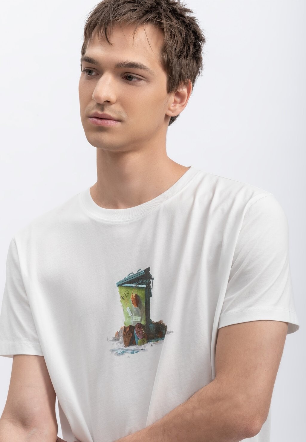 Футболка с принтом ARNUNG KAFT, белый
Футболка с принтом ARNUNG KAFT, белый