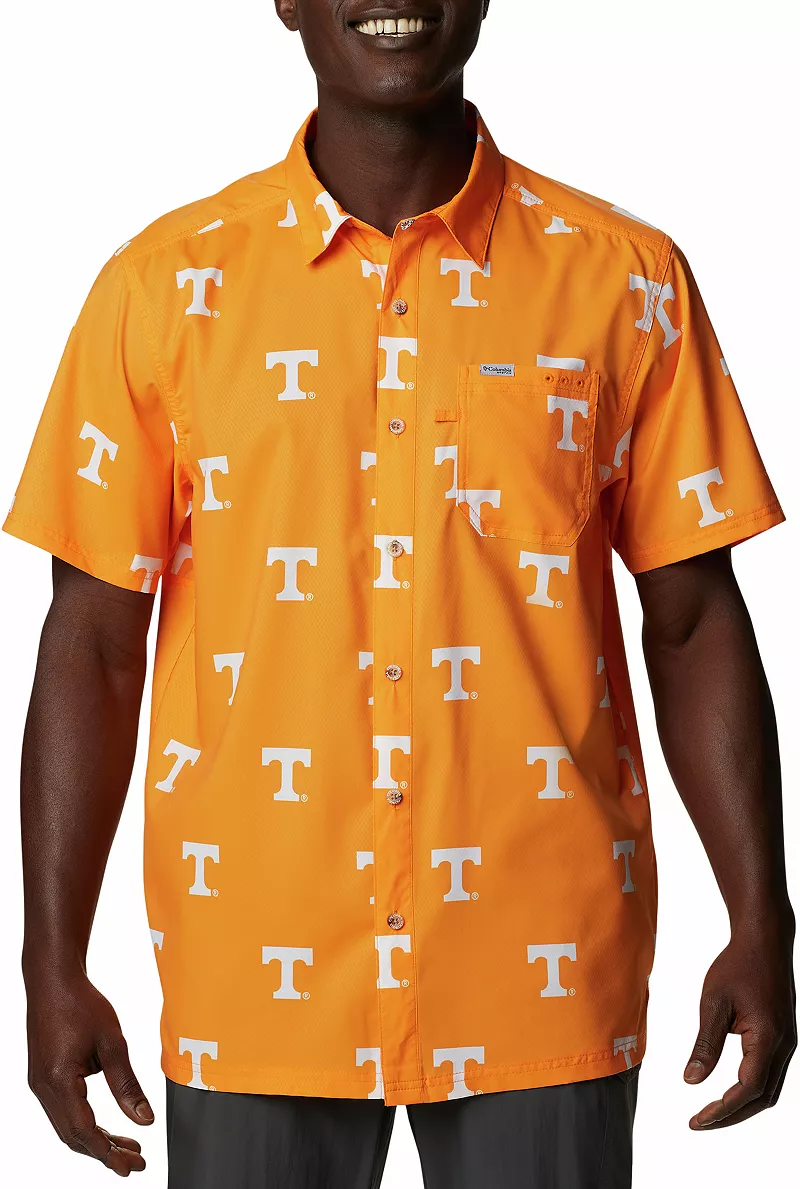 Мужская рубашка Columbia Tennessee Volunteers Tennessee Orange CLG Super Slack Tide с коротким рукавом
Мужская рубашка Columbia Tennessee Volunteers Tennessee Orange CLG Super Slack Tide с коротким рукавом