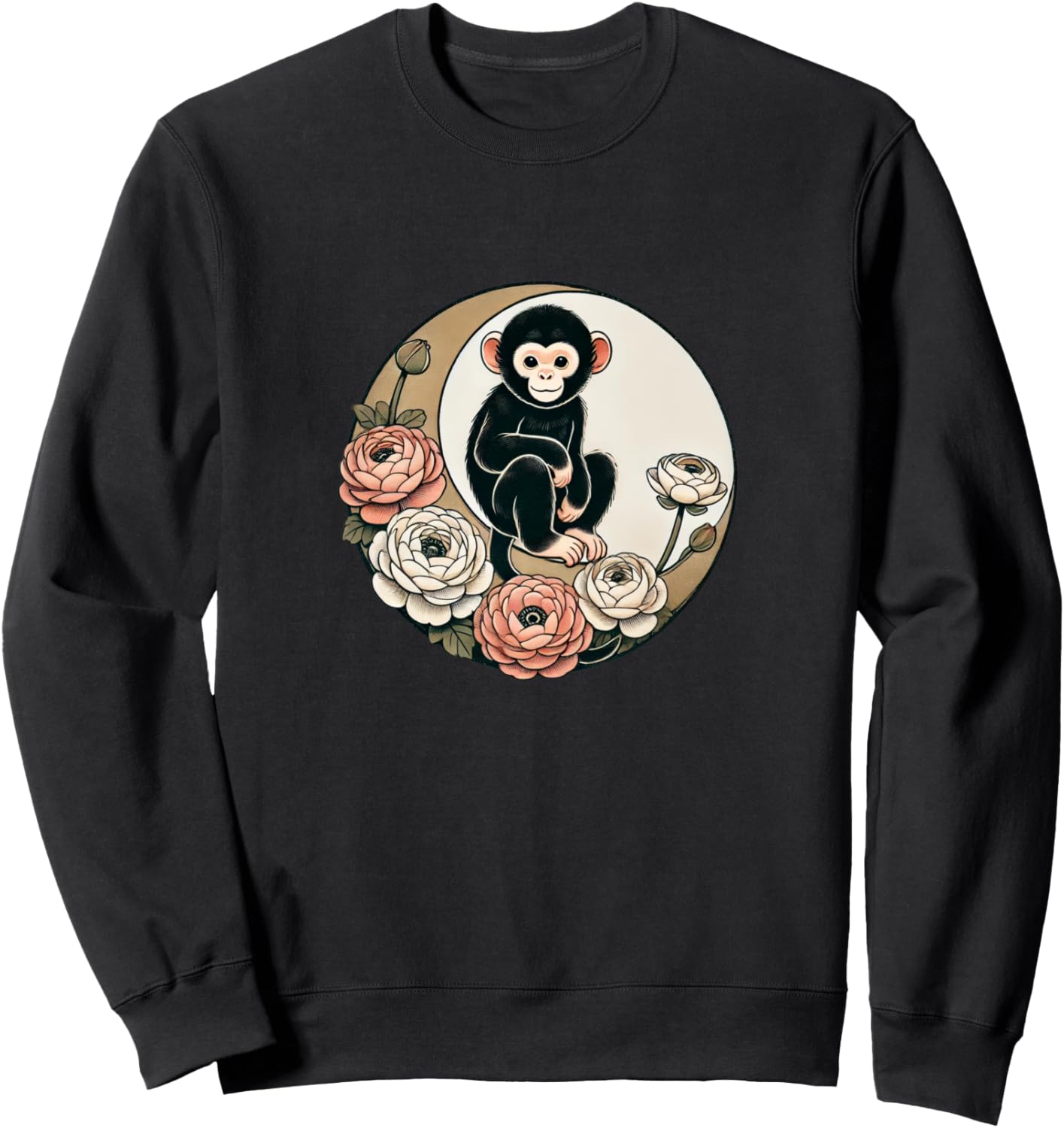 Толстовка с изображением шимпанзе и цветочным рисунком обезьяны Vintage Monkeys Snugg, черный
Толстовка с изображением шимпанзе и цветочным рисунком обезьяны Vintage Monkeys Snugg, черный