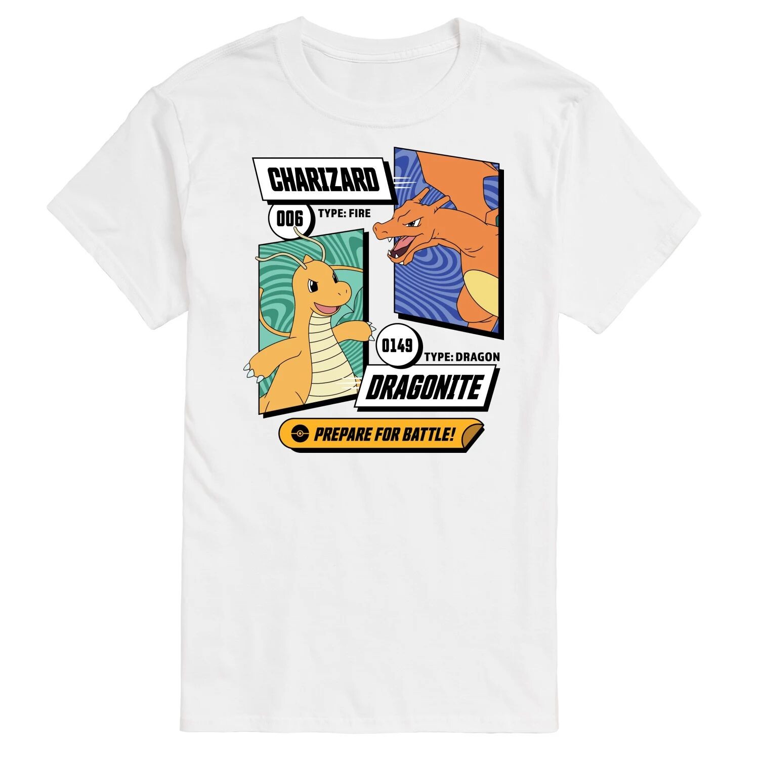 Мужская футболка с рисунком Pokemon Dragonite Charizard Licensed Character, белый
Мужская футболка с рисунком Pokemon Dragonite Charizard Licensed Character, белый