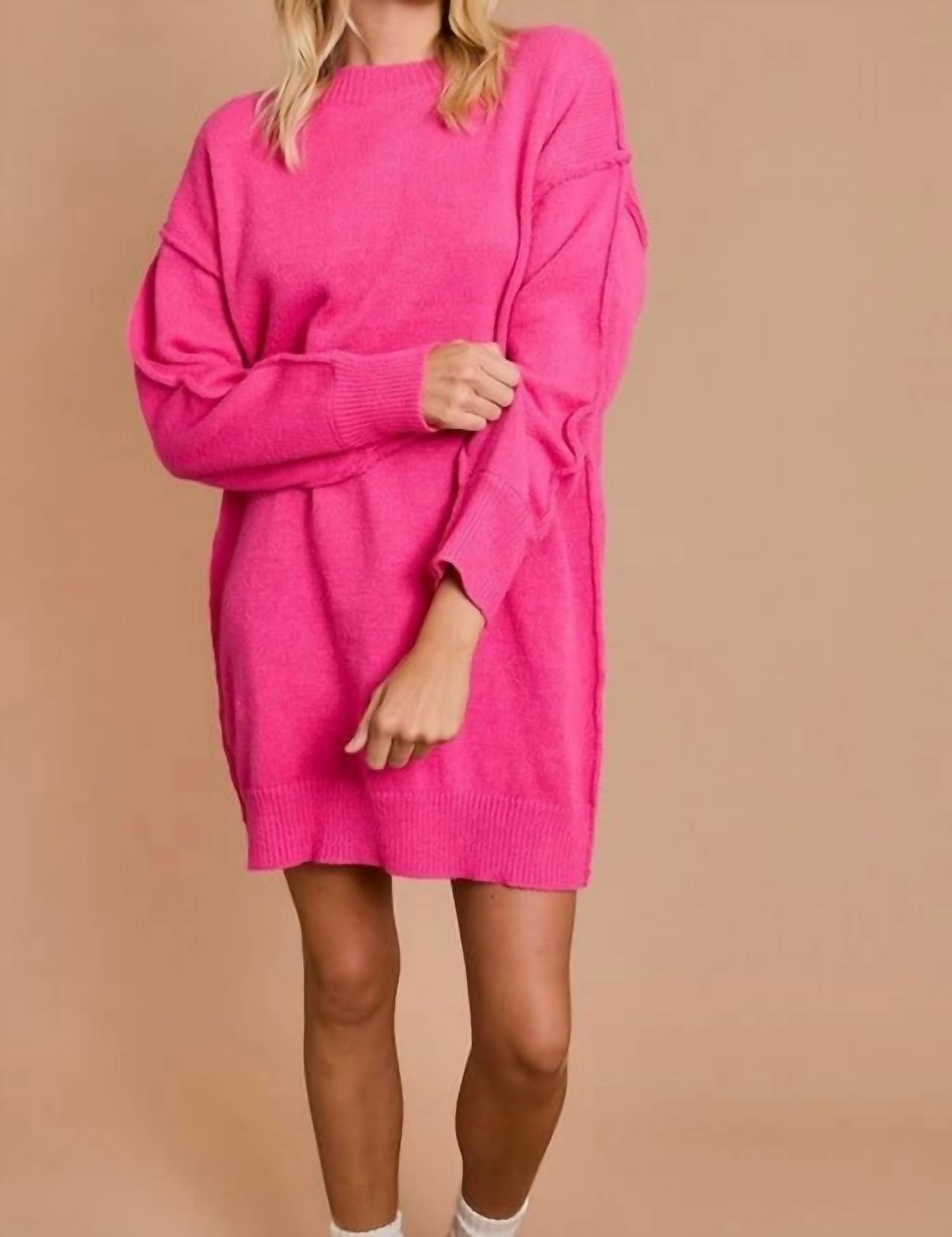 Платье-свитер Sally свободного кроя в розовом цвете Gilli, розовый
Платье-свитер Sally свободного кроя в розовом цвете Gilli, розовый