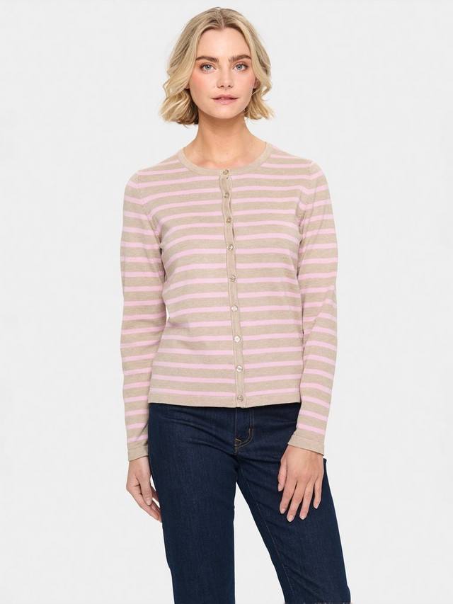 Кардиган в полоску от mila Saint Tropez, розовый/разноцветный
Кардиган в полоску от mila Saint Tropez, розовый/разноцветный