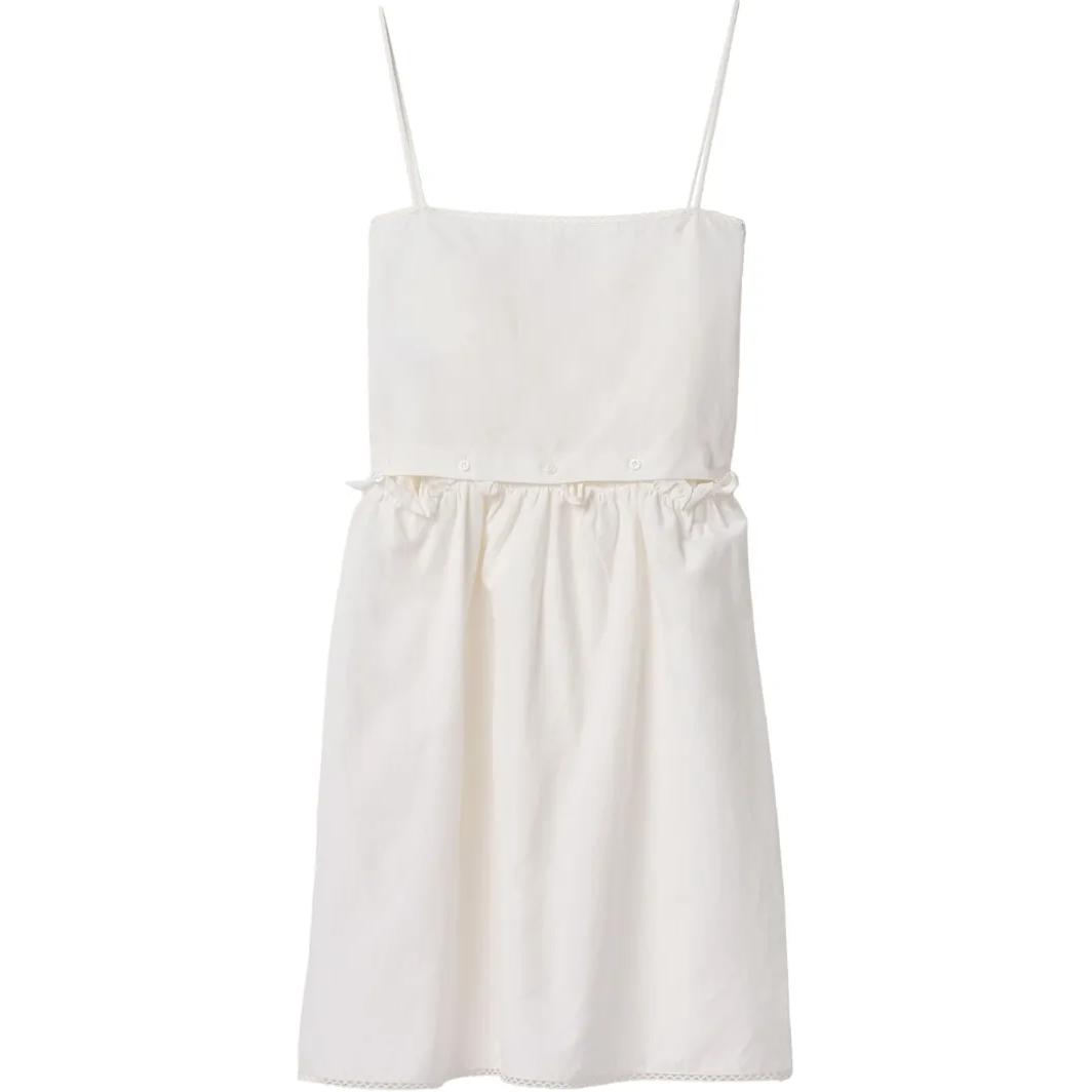 Платье без рукавов с логотипом MIU MIU, белый
Платье без рукавов с логотипом MIU MIU, белый