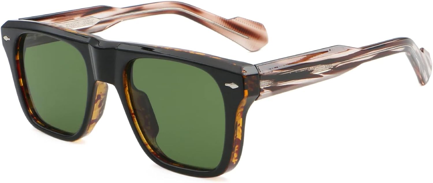 Большие солнцезащитные очки в винтажном панк-стиле, роскошные, для женщин и мужчин, для активного отдыха, вождения, популярные, классические, с заклепками VVTWSSW, Black Green
Большие солнцезащитные очки в винтажном панк-стиле, роскошные, для женщин и мужчин, для активного отдыха, вождения, популярные, классические, с заклепками VVTWSSW, Black Green