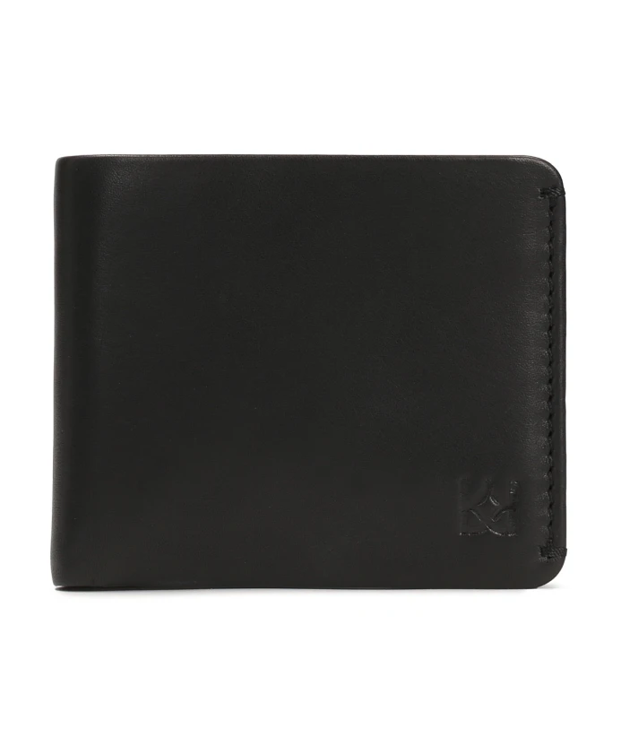 Кожаный кошелек с отделением для монет Kazar, черный
Кожаный кошелек с отделением для монет Kazar, черный